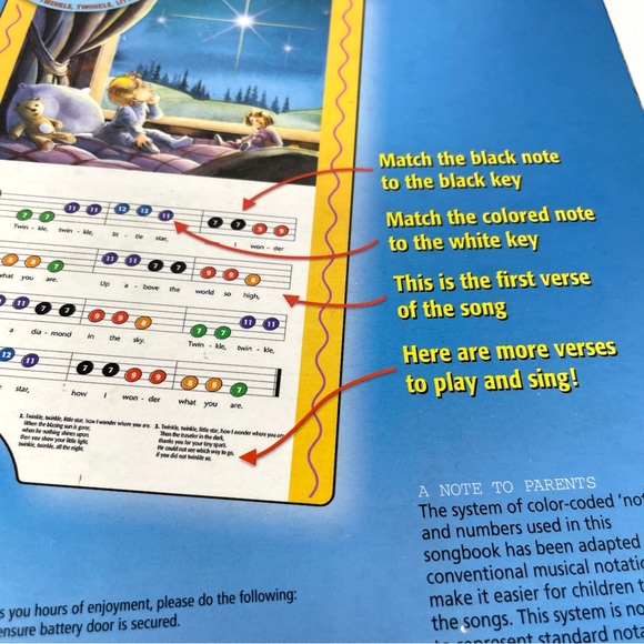 Play Me A Song! Hard Cover Book with Piano Keyboard - Picture 6 of 9